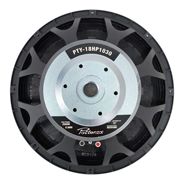 PTY-18HP1030 PARLANTE 18" (DIAM. DE BOBINA 4") FERRITA 8 OHM 2000W «POTTENZA»