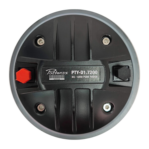 PTY-D1.7200 DRIVER (DIAM. DE GARGANTA 1" DIAM. DE BOBINA 1.7") FERRITA 8 OHM 120W «POTTENZA»
