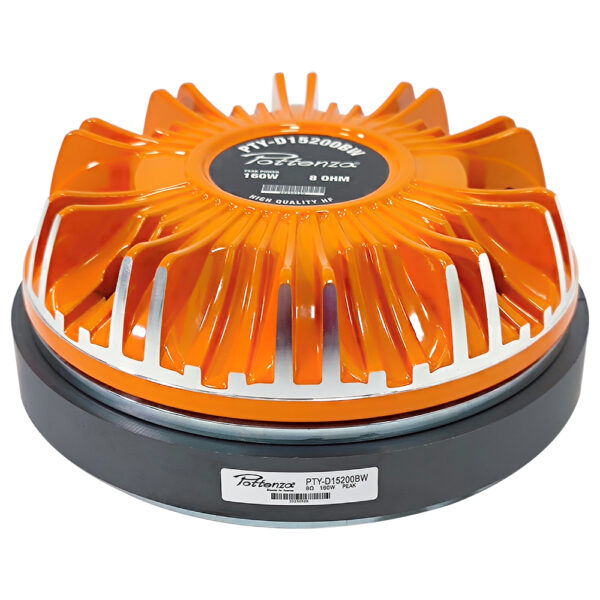 PTY-D15200BW DRIVER (DIAM. DE GARGANTA 1.5" DIAM. DE BOBINA 3") FERRITA 8 OHM 160W «POTTENZA»