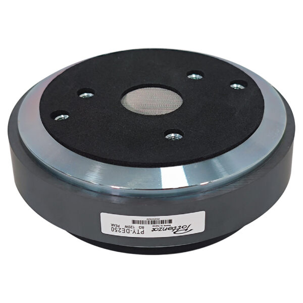 PTY-DE250 DRIVER (DIAM. DE GARGANTA 1" DIAM. DE BOBINA 1.7") FERRITA 8 OHM 120W «POTTENZA»
