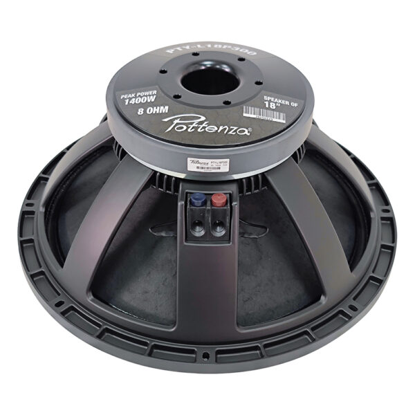 PTY-L18P300 PARLANTE 18" (DIAM. DE BOBINA 4") FERRITA 8 OHM 1400W «POTTENZA»