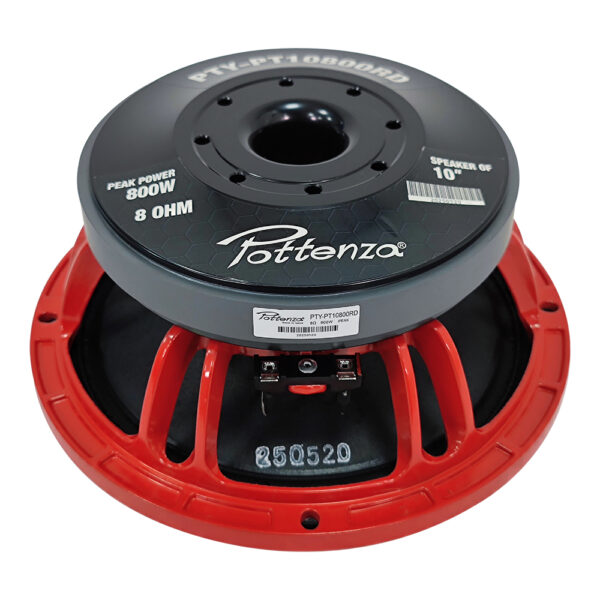 PTY-PT10800RD PARLANTE 10" (DIAM. DE BOBINA 3") FERRITA 8 OHM 800W «POTTENZA»