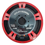 PTY-PT18200RD PARLANTE 18" (DIAM. DE BOBINA 4") FERRITA 8 OHM 1400W «POTTENZA»