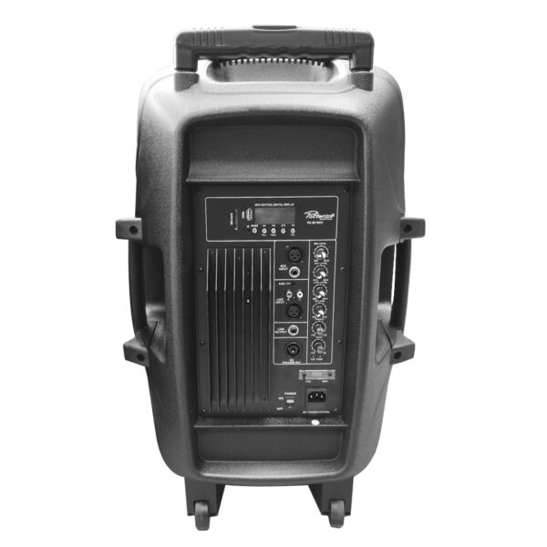PZ-2915CH Combo caja acústica (USB,BT,CONTROL REMOTO, 2 PEDESTALES, 1 MICRÓFONO ALAMBRICO, 1 CABLE SPEAKON ) + Caja ´Pasiva 15" 180W "POTTENZA"