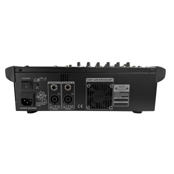 PZ-MP6000BLT(N) CONSOLA 6CH 2X170W C/USB, PHANTOM, BLUETOOTH, DOBLE ECUALIZADOR,INTERFACE PARA PC, AUX IN «POTTENZA»